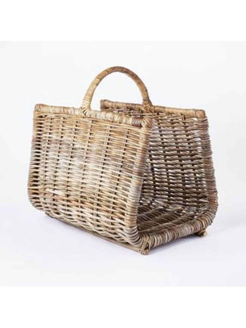 Threshold Studio McGee Kooboo Rattan Woven Log Magazine Holder Target 2021 NWT